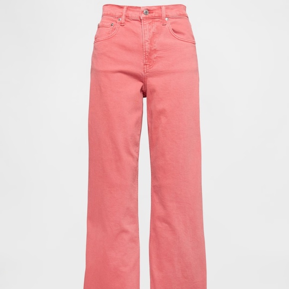 Pink Gap High Rise Wide Leg Jeans - Picture 5 of 5
